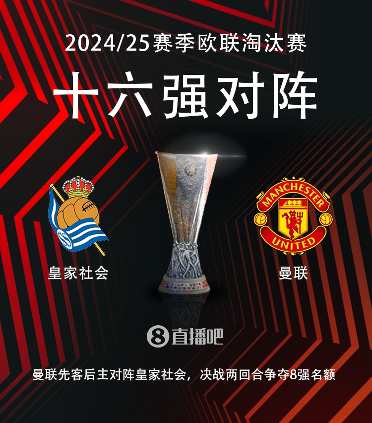  歐聯(lián)16強對陣：曼聯(lián)vs皇家社會??！