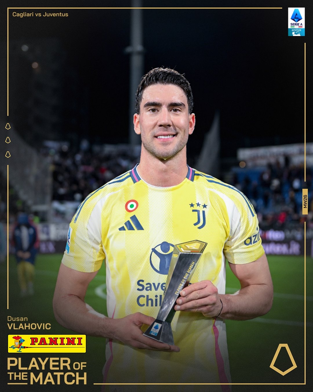 打進致勝進球！弗拉霍維奇當選尤文1-0卡利亞里全場最佳球員