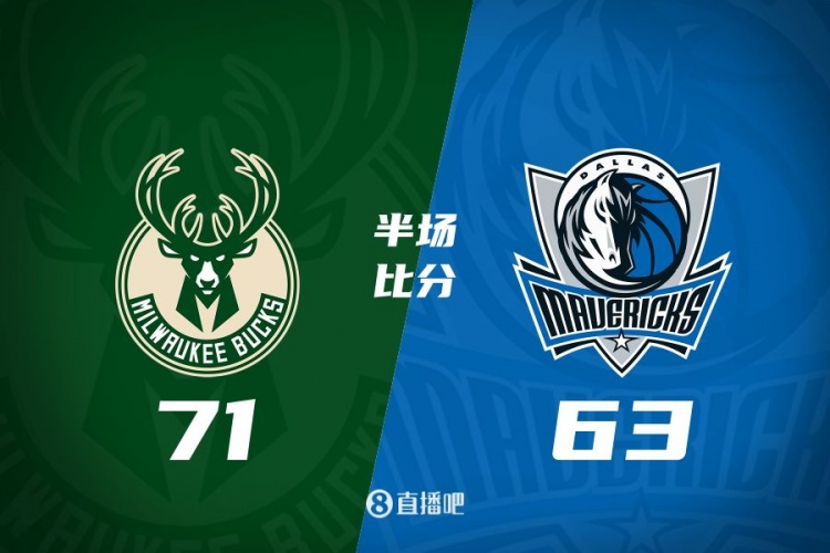  半場戰(zhàn)報(bào)：雄鹿領(lǐng)先獨(dú)行俠8分 字母哥15分5板5助 歐文16分