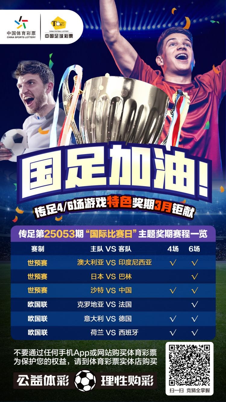  國足加油！傳足特色獎期第25053期聚焦國際比賽日